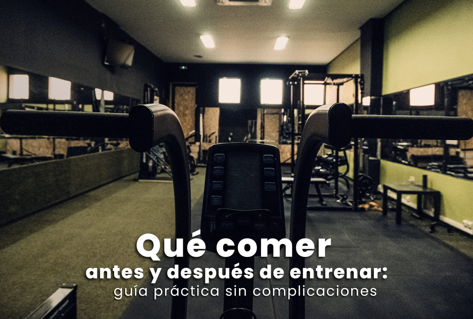Imagen Que comer antes y después de entrenar